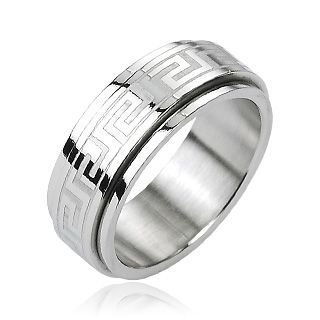 

Мужское кольцо из стали Spikes R-M0163, вращающееся (Размер 13 (наш 22,3))
