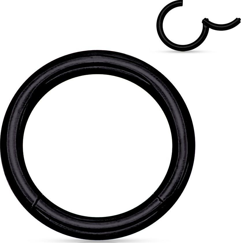 

Кольцо кликер из стали для разных видов пирсинга PiercedFish RH4 (диаметр от 6 мм до 12 мм) (Черный, 1 мм, 9 мм)