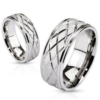 

Кольцо из стали Spikes R-M2621 (Размер 5 (наш 15,7), ширина 6 мм)