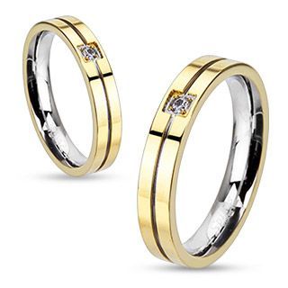 

Женское кольцо из стали Spikes --R-M2122 с фианитом (16,5 мм)