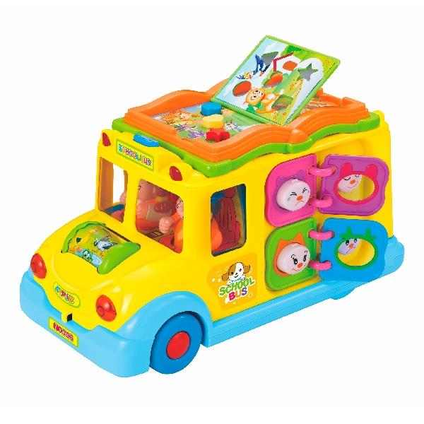 

Детская игрушка Школьный автобус Hola Toys 24х12х12,5 см (igr0000763) Желтый, разноцветный