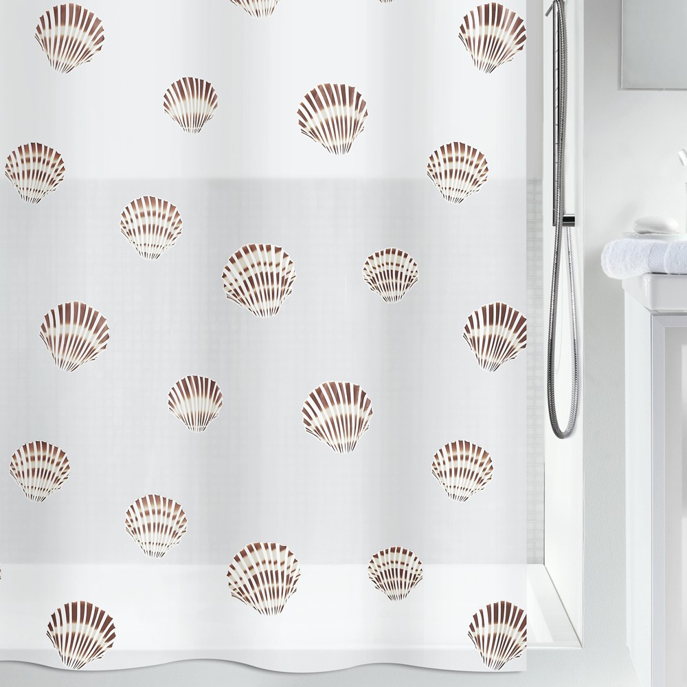 

Шторка для ванной виниловая Spirella SHELL 180х200 (ВХ-10.15239)