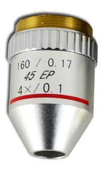 

Объектив для микроскопа Kronos 4х / 0.1 160 / 0.17 45 ЕР (ахроматический, не иммерсионный) (mdr_0624)