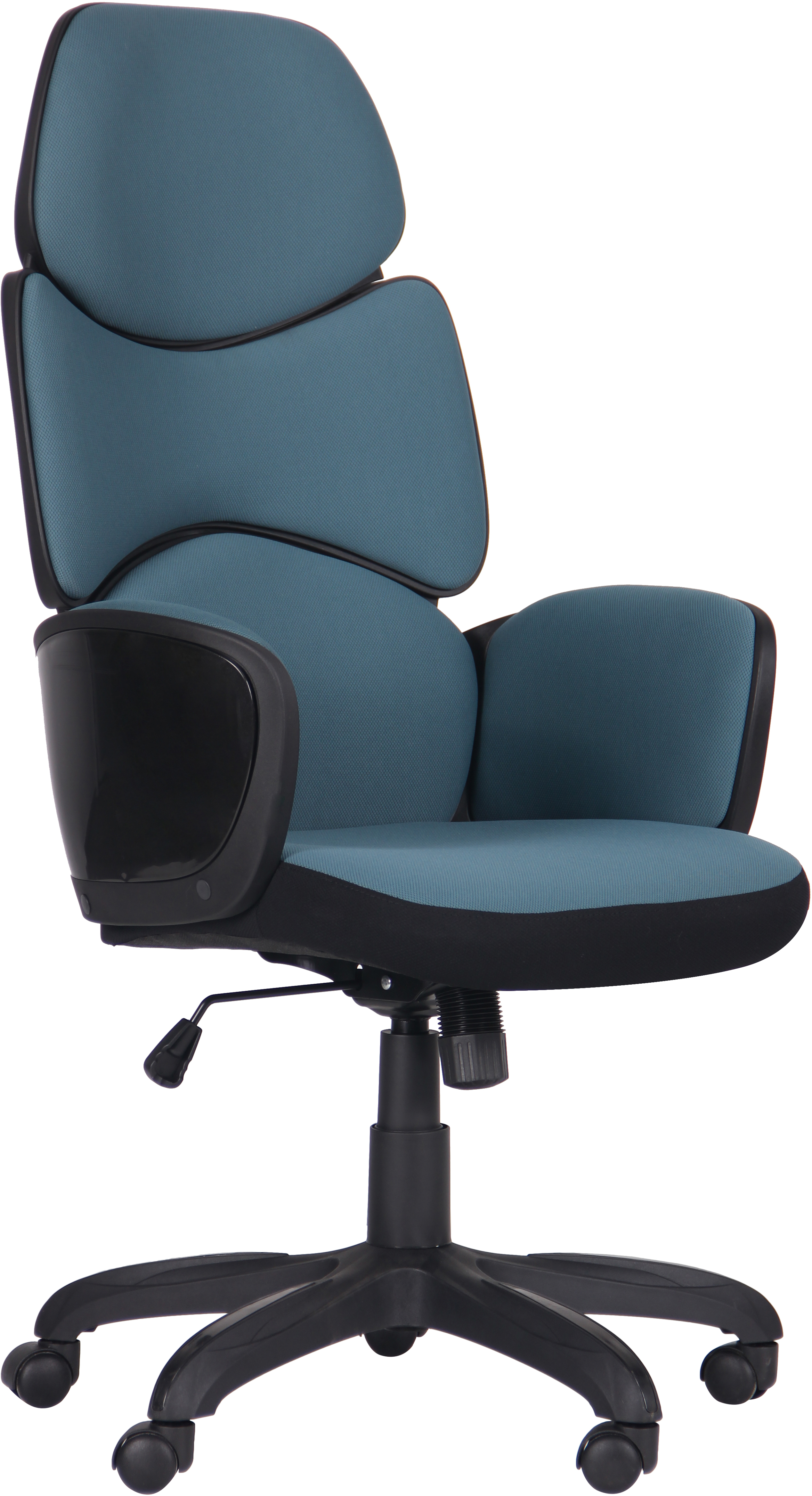 

Кресло AMF Starship CX1118H Черное / Стальное синее