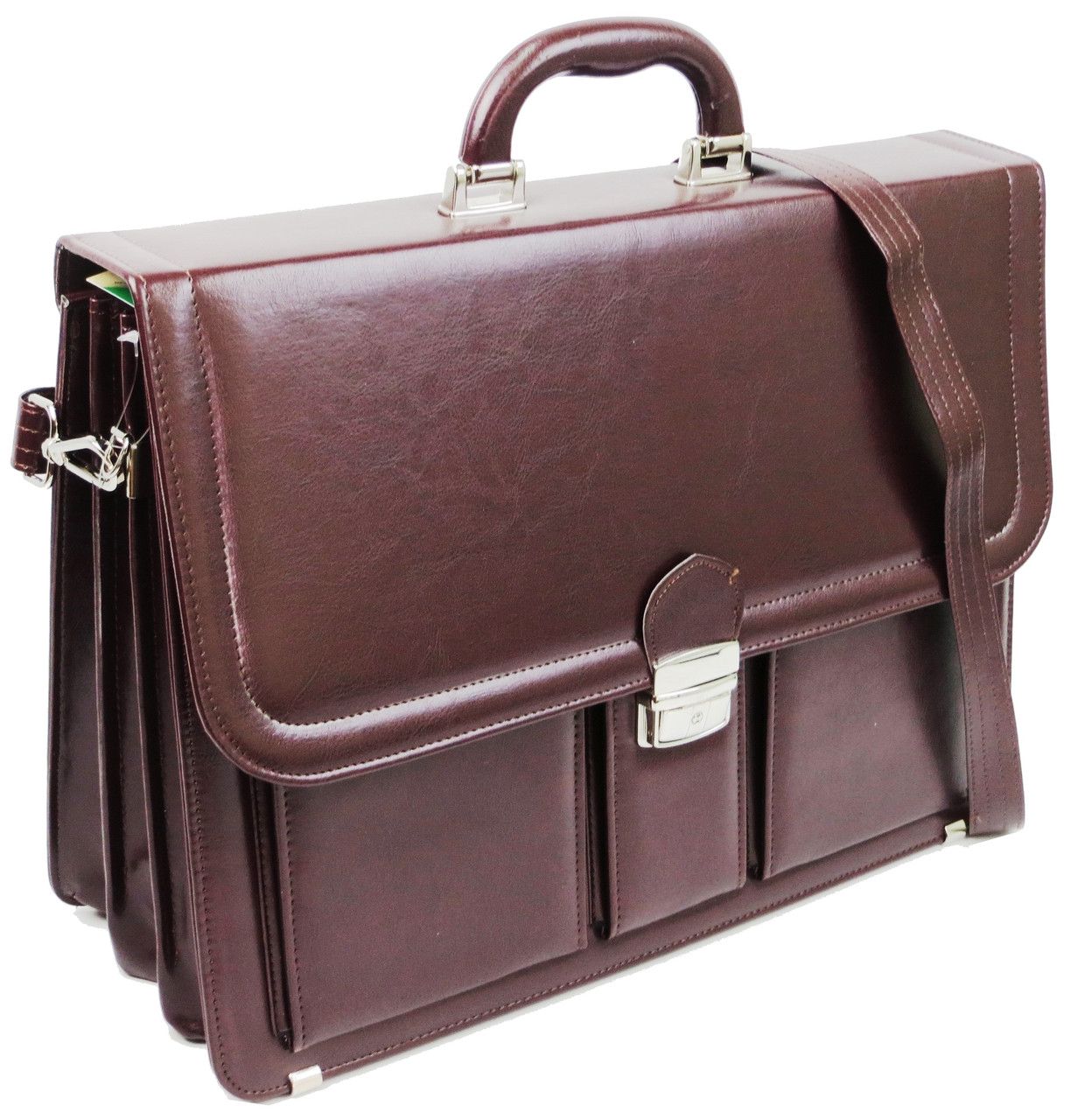 

Большой женский портфель из эко кожи AMO бордовый supersumka (TР012SST03 bordo)
