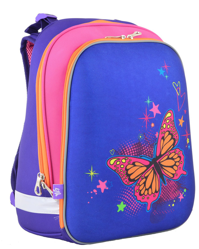 

Рюкзак школьный 1 Вересня каркасный отд. для ноутбука Butterfly blue 554579