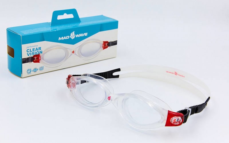 

Очки для плавания MadWave CLEAR VISION M043106 Red (PS02522)