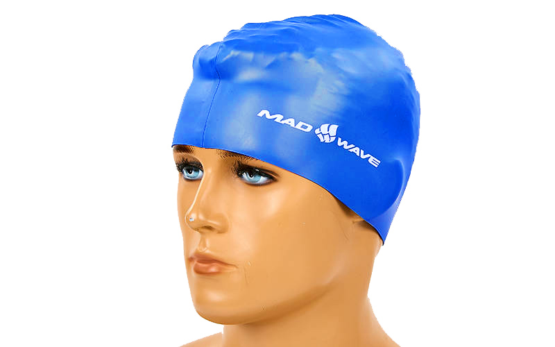 

Шапочка для плавания MadWave Metal M053505 Синий (MR02998)