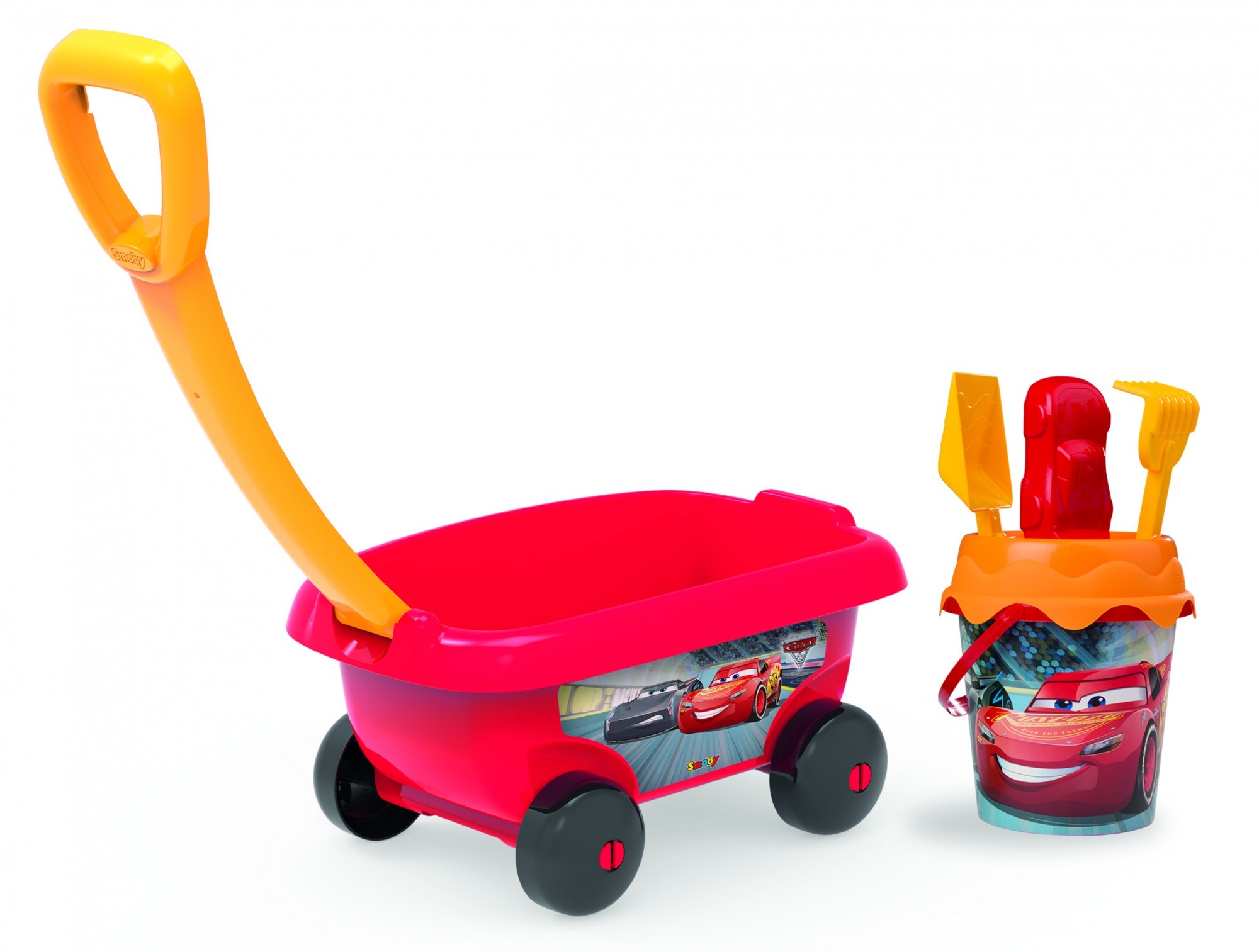 

Тележка Smoby "Тачки" с набором для игры с песком 5 аксессуаров (867000)