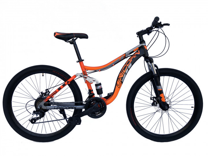 

Велосипед двухподвесный Unicorn Shark 18"/26" Blue