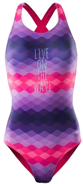

Купальник слитный женский AquaWave Namori Wmns S Wave Prn/Hot Pnk