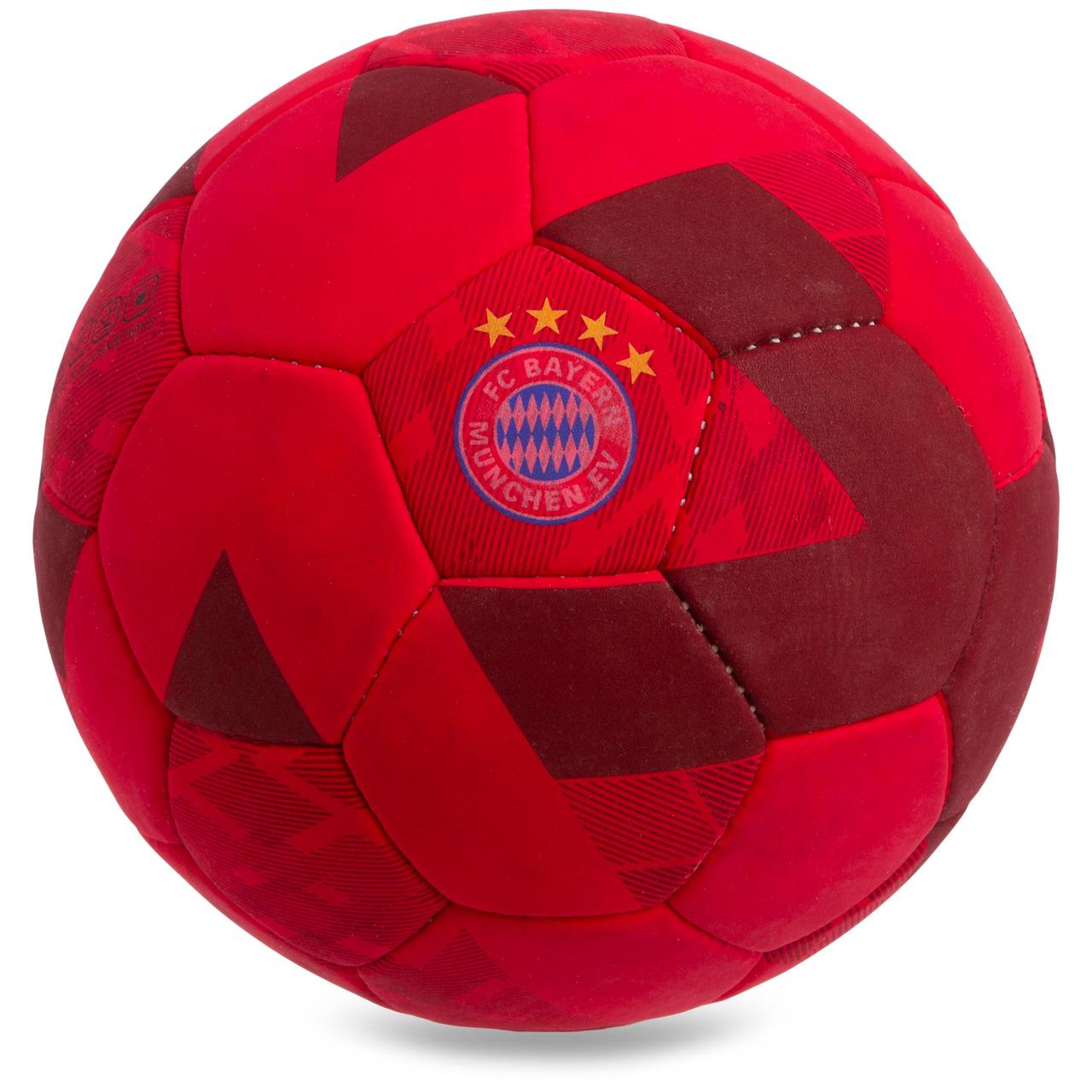 

Мяч футбольный 5 размера БАВАРИЯ МЮНХЕН BAYERN MUNCHEN сшитый вручную красный (СПО FB-0601)