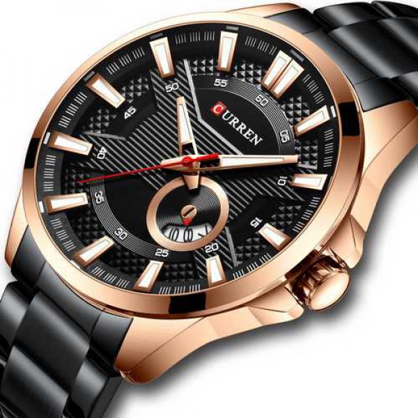 

Часы Curren 8372 Black-Cuprum
