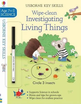 

Книга с маркером Wipe-Clean Investigating Living Things Elisa Paganelli, Hannah Watson ISBN 9781474951111