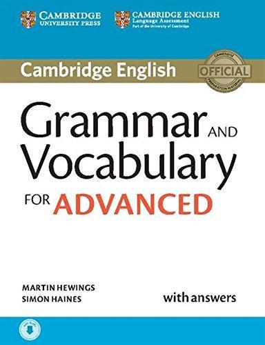 

Грамматика Cambridge Grammar and Vocabulary for Advanced with Answers and Downloadable Audio Hewings, M ISBN 9781107481114