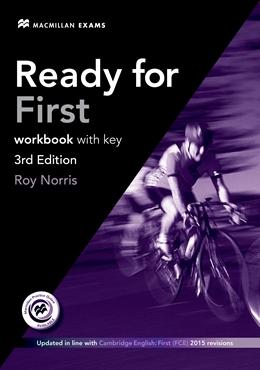 

Рабочая тетрадь Ready for First 3rd Edition Workbook with key and Audio CD ISBN 9780230440074