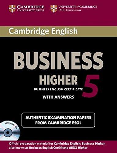 

Учебник Cambridge BEC Higher 5 Students Book with CDs ISBN 9781107669178