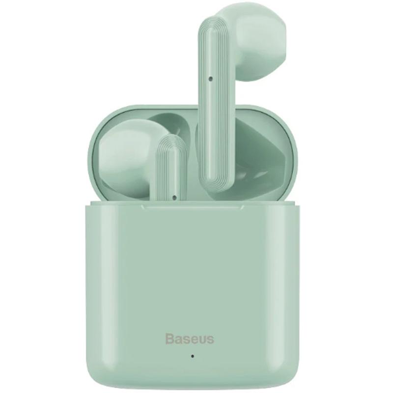 

Наушники гарнитура вкладыши Bluetooth Baseus W09 Green