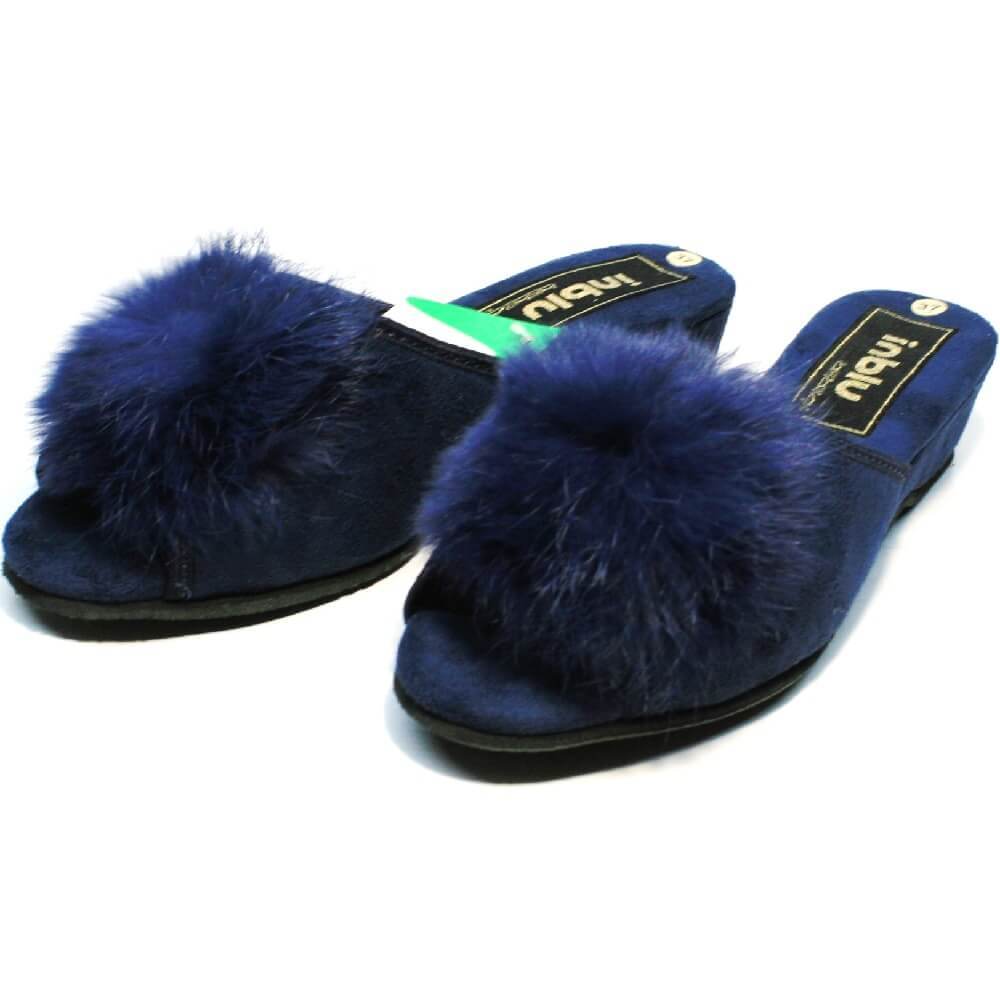 

Женские тапочки inblu Dark Blue 23-1-3 36 синие RR-7S