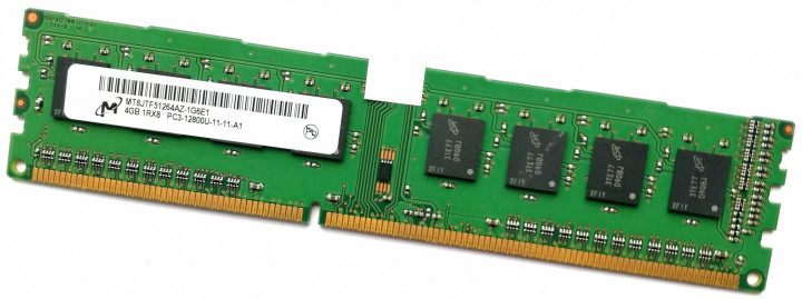 

память DDR3 4GB 1600MHz MICRON ( MT8JTF51264AZ-1G6E1 ) C11, 1.5V