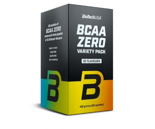 

Аминокислоты Biotech BCAA ZERO Variety Pack 20 шт по 9г (3567370)