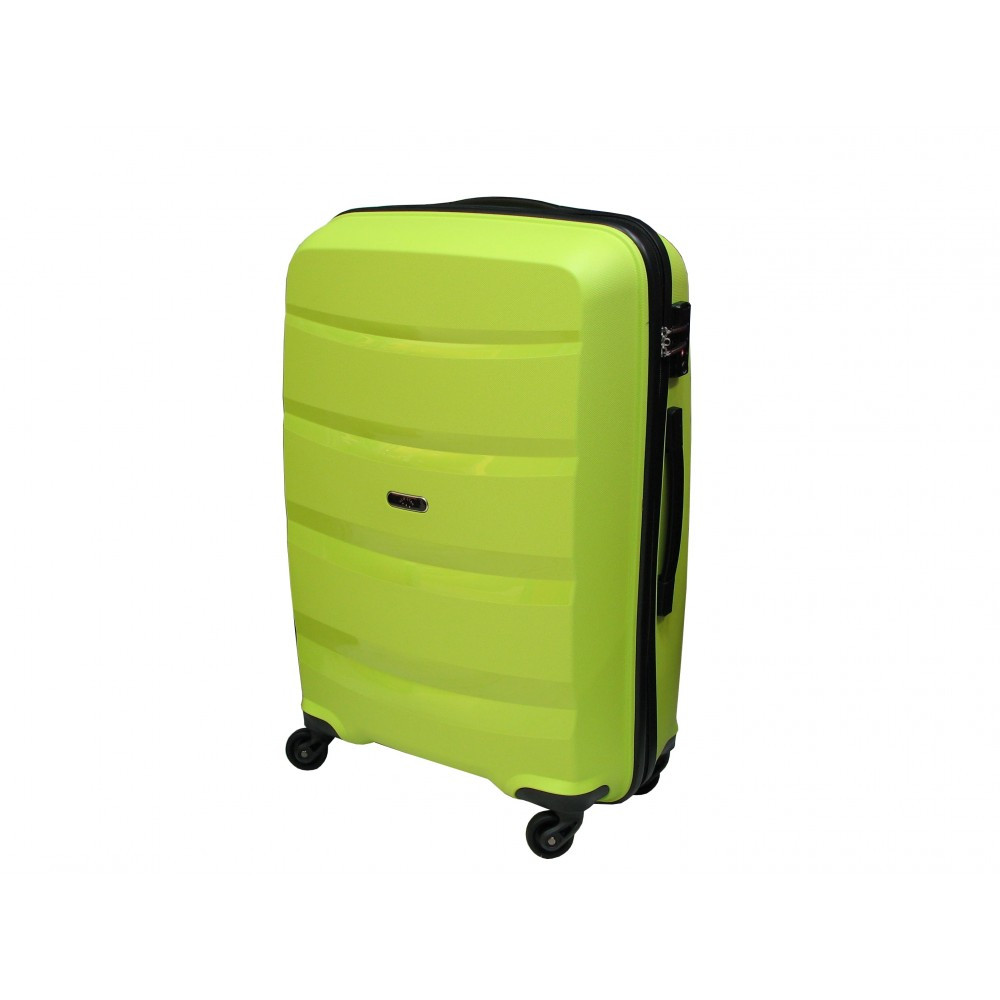 

Чемодан из полипропилена пластиковый средний Airtex 229 лимонный