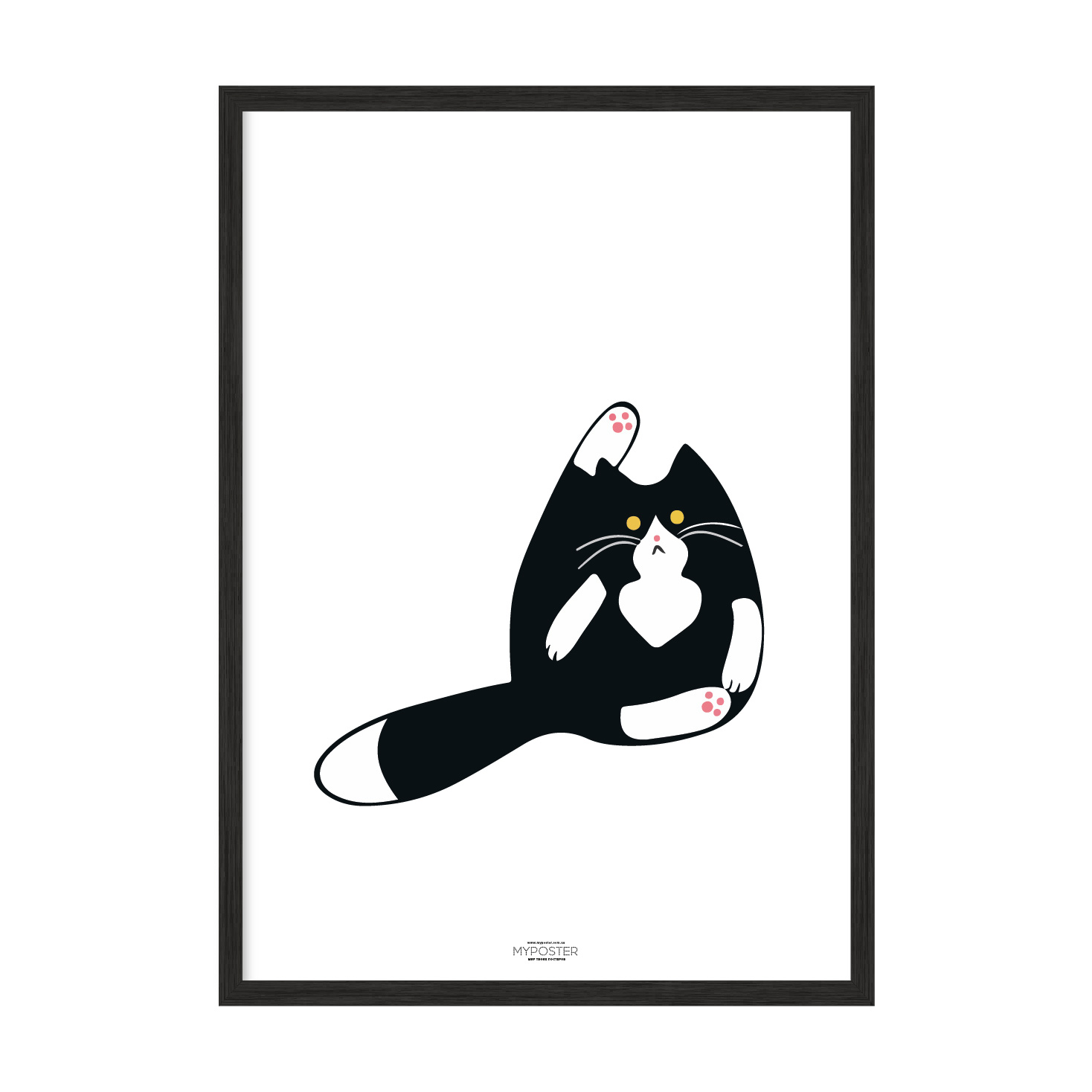 

Постер в рамке MY POSTER с антибликовым стеклом 420x594 мм "Catty"