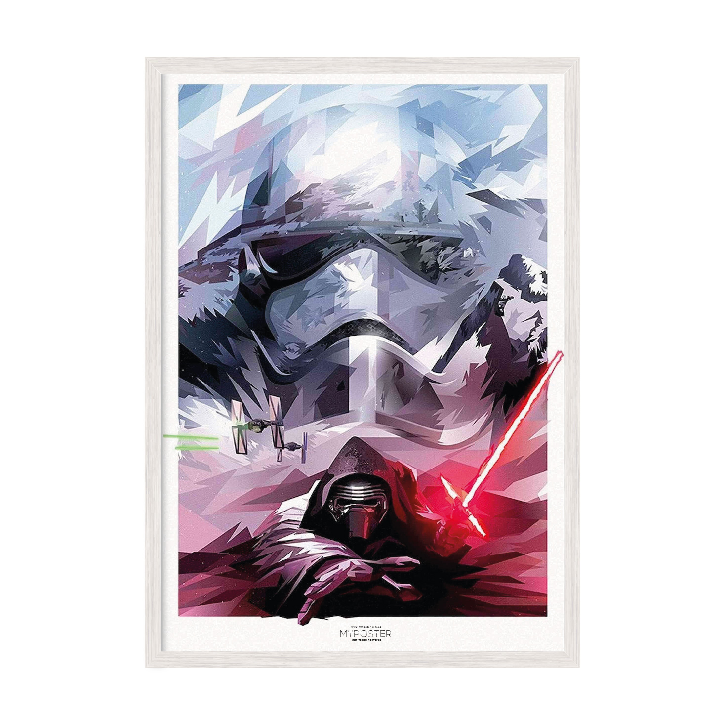 

Постер в рамке MY POSTER с антибликовым стеклом 420x594 мм White "DarkSide"