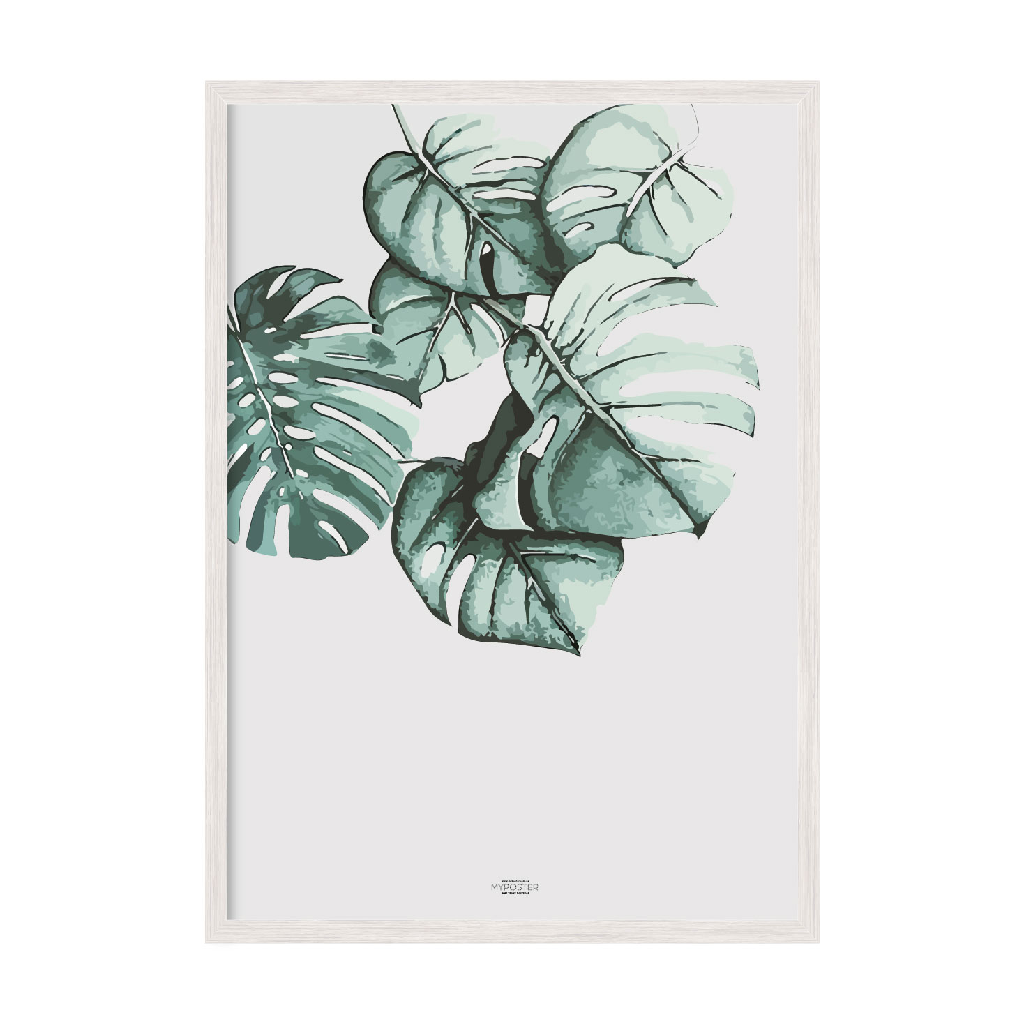 

Постер в рамке MY POSTER 420x594 мм White "Листья"