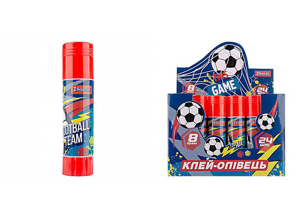 

Клей-карандаш "Team football" 24 шт. в упаковке 1 Вересня (320248)