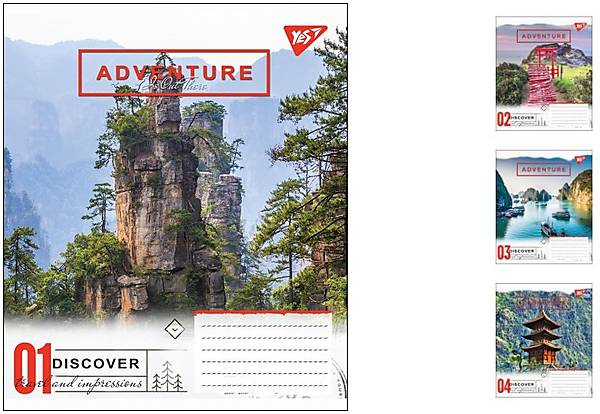 

Тетрадь ученическая А5 24л в линию "ADVENTURE" 20шт в упак. 1 Вересня (764727)