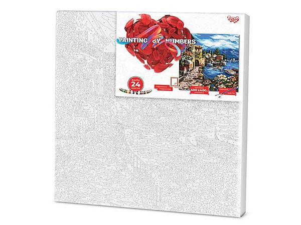 

Картина по номерам PAINTING BY NUMBERS "Набережная" 40см*40см DANKO TOYS (KpNe-02-09)