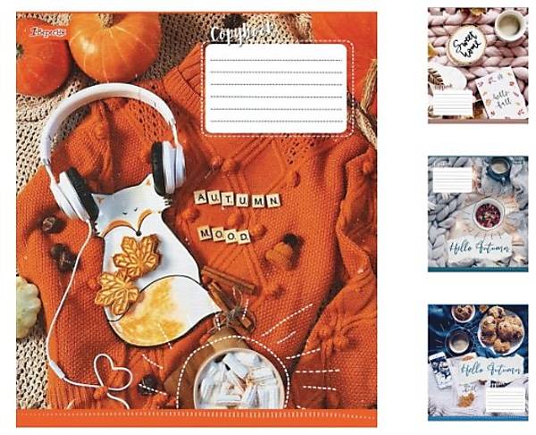 

Тетрадь А5 36л в линию HELLO AUTUMN 15шт в упак 1 Вересня (764114)