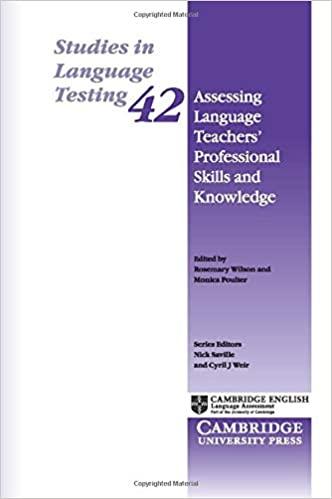 

Книга для учителя Assessing Language Teachers Professional Skills and Knowledge ISBN 9781107499782