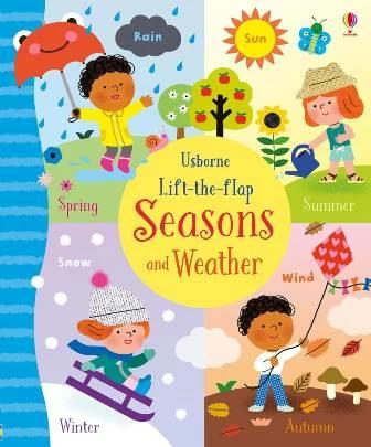 

Книга с окошками Lift-the-Flap Seasons and Weather Holly Bathie, Melisande Luthringer ISBN 9781474950947