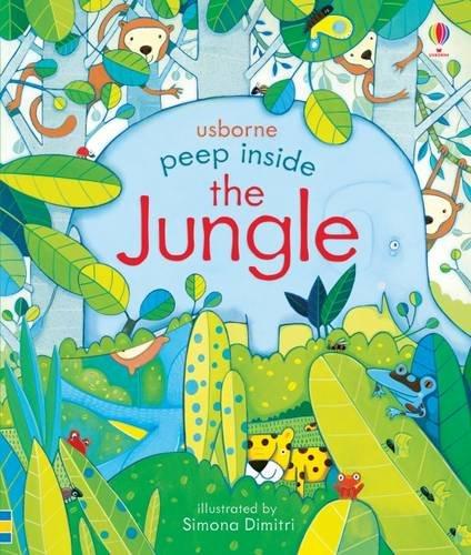 

Книга с окошками Peep inside the Jungle Anna Milbourne, Simona Dimitri ISBN 9781409599159