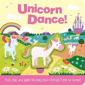 

Книжка-раскладушка Push and Play: Unicorn Dance! Jenny Copper, Lindsey Sagar ISBN 9781787007468