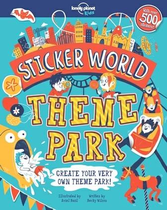 

Книга с наклейками,Книга-раскраска Sticker World: Theme Park Aviel Basil, Becky Wilson ISBN 9781787011366