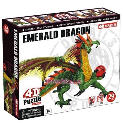 

Сборная модель Дракон Изумрудный 4D Master (26842) (10-412561)