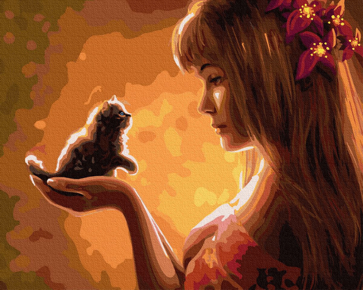 

Картина по номерам Нежное создание 40*50 BK-GX35210 Rainbow Art