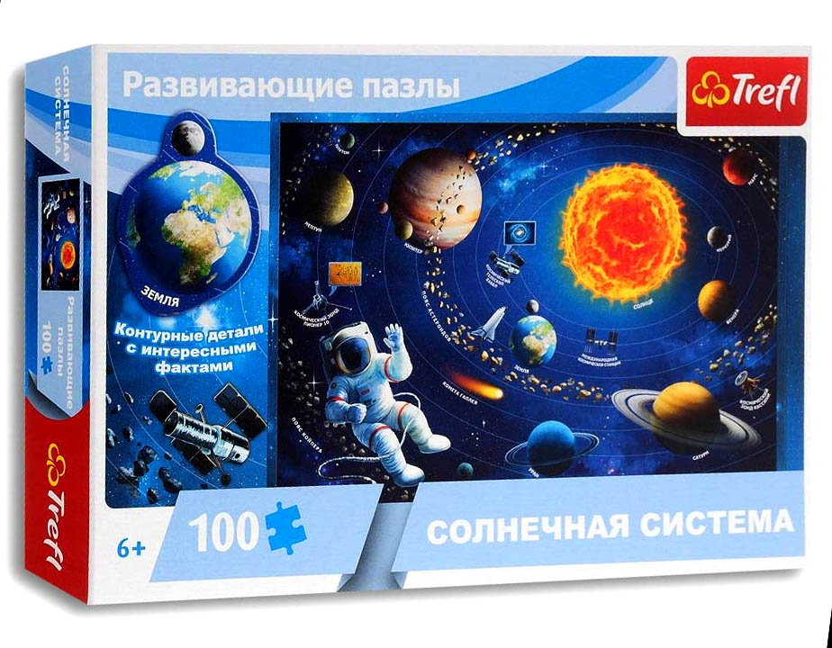 

Пазли навчальні Сонячна система ( 100 елементів) Trefl 15529 російською мовою