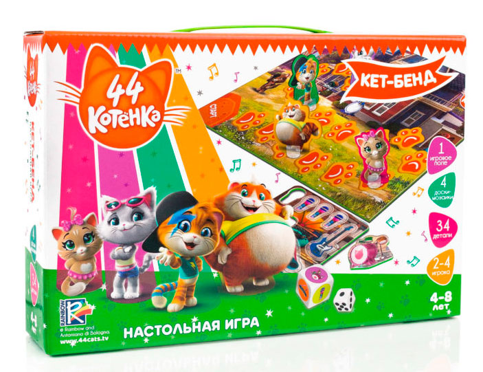 

Настольная игра Vladi Toys 44 Котенка Кэт-бэнд рус (VT8055-08)