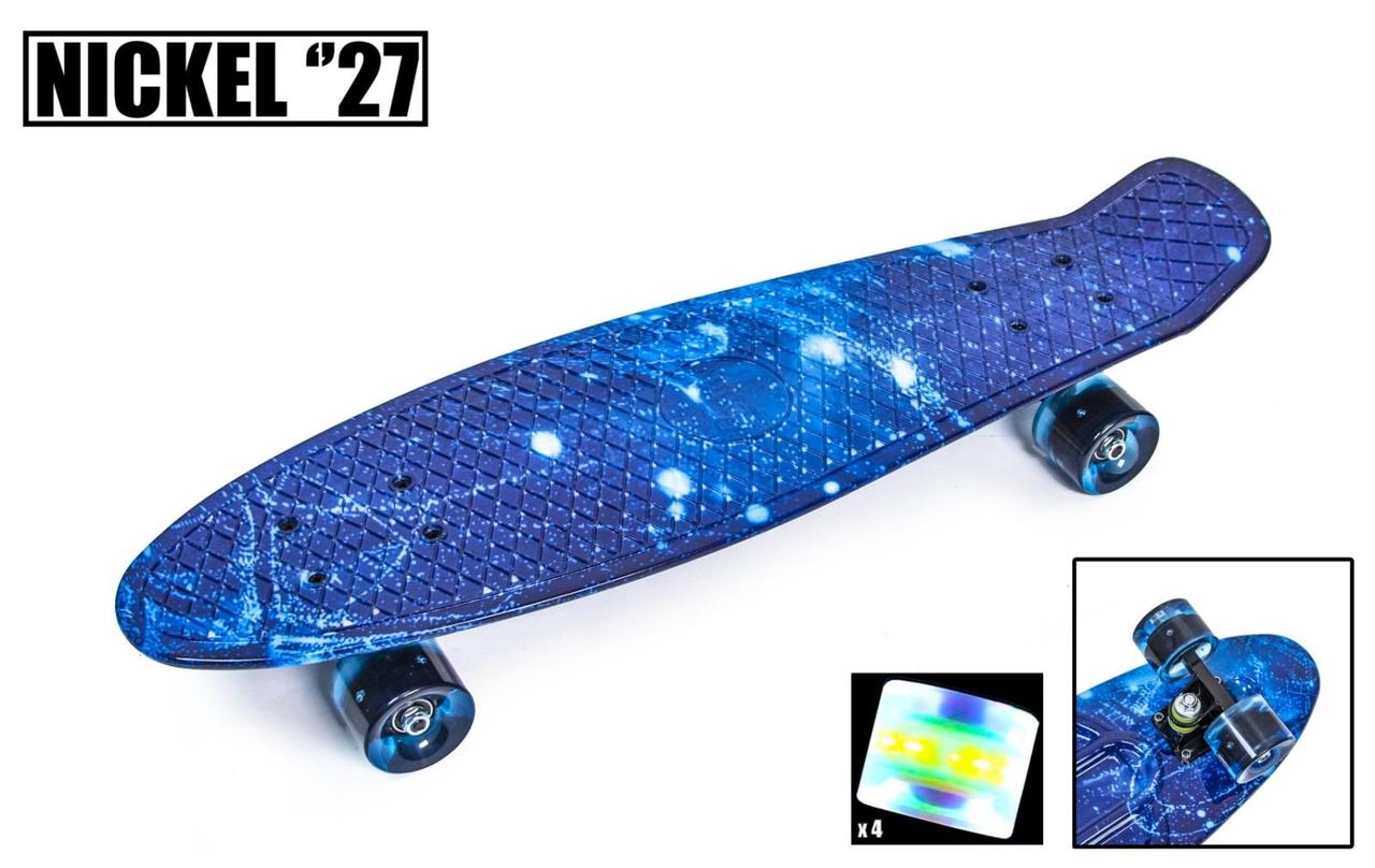 

Скейтборд. Penny Board Nikel 27" "Spice ", свет.колёса