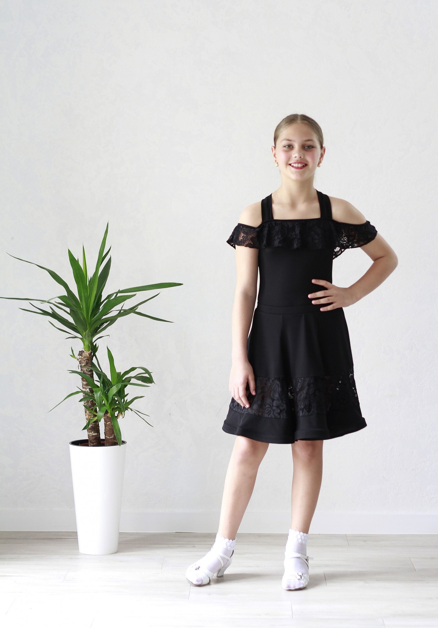 

Юбка для танцев Sevenstore 8123 128-134 см черная