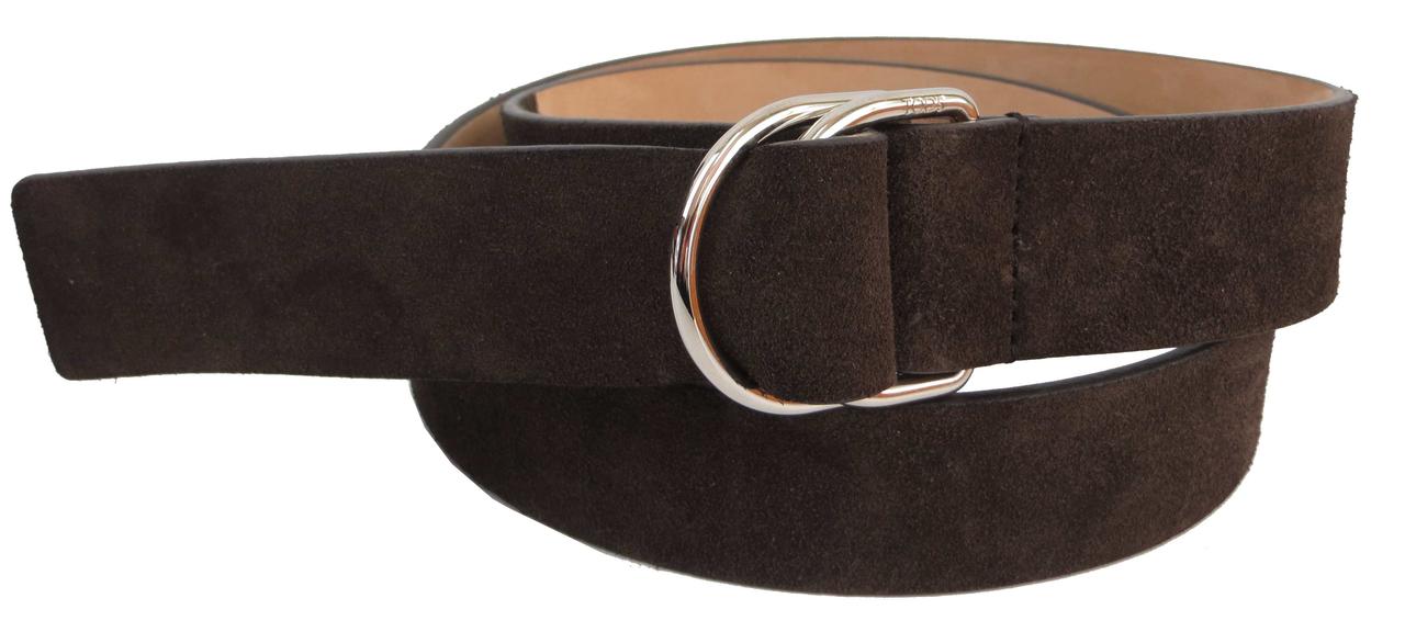 

Замшевый женский ремень Tod's, Италия, коричневый supersumka (TР012S31C48)