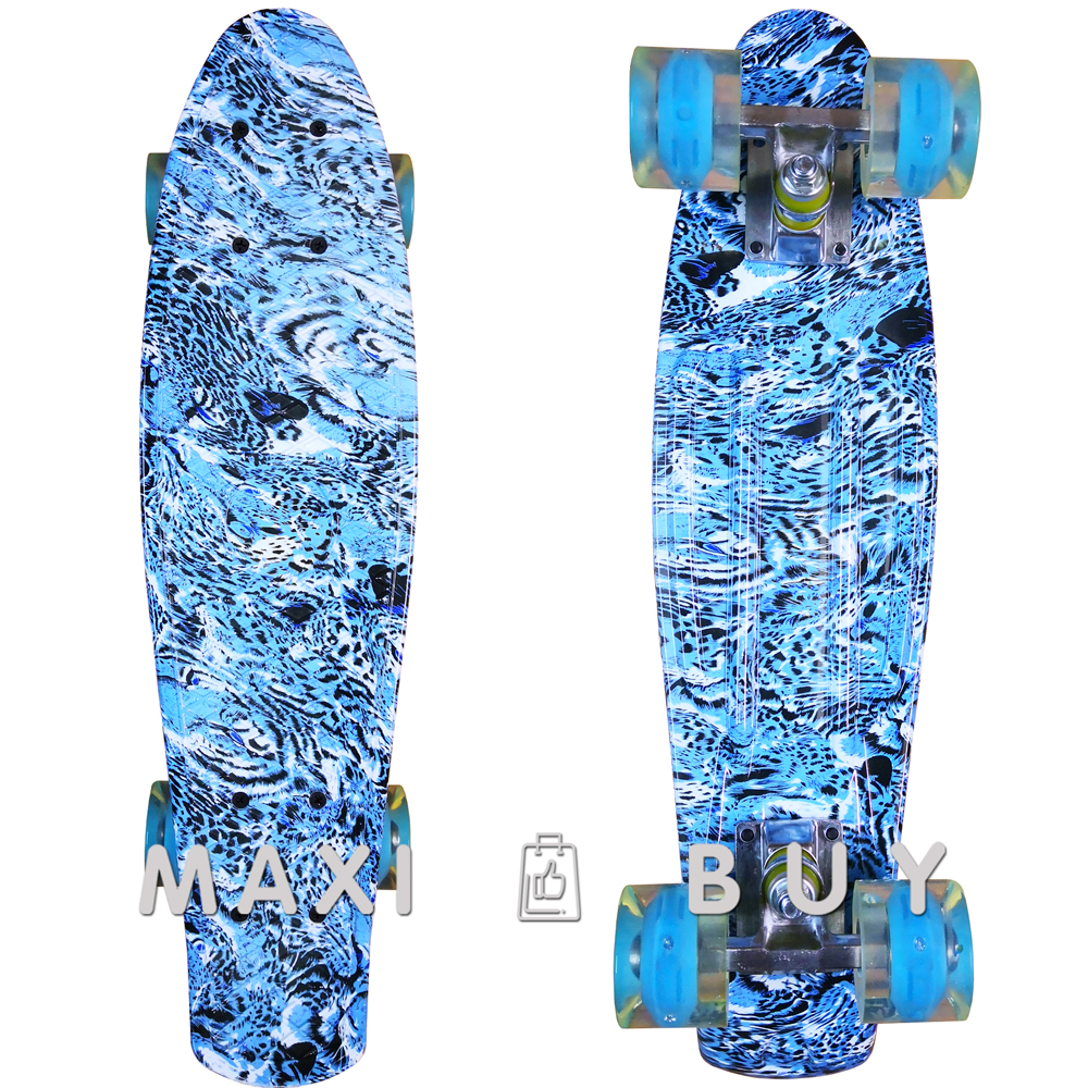 

Скейт пенни борд SkateX Penny Trend Ice Tiger 22"