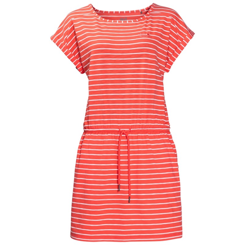 

Платье Travel Striped Dress Jack Wolfskin 1504062-7777  Коралловый, Платье Travel Striped Dress Jack Wolfskin 1504062-7777 L Коралловый