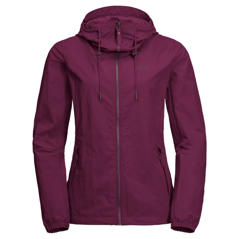 

Ветровка LAKESIDE JACKET W Jack Wolfskin 1305961-1014 XS Бордовый