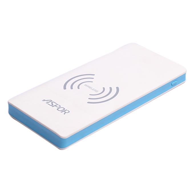 

Powerbank Aspor A341W, 8 000 mAh, 2USB/2A/2A- синий-белый