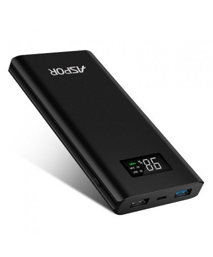 

Powerbank Aspor Q388, 10 000mAh- черный